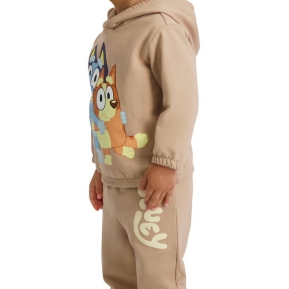 Bluey Baby & Toddler Beige Cartoon Bluey Bingo Hoodie & Pants Set 2 Piece 3-6mo